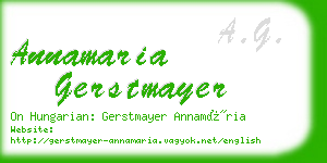 annamaria gerstmayer business card